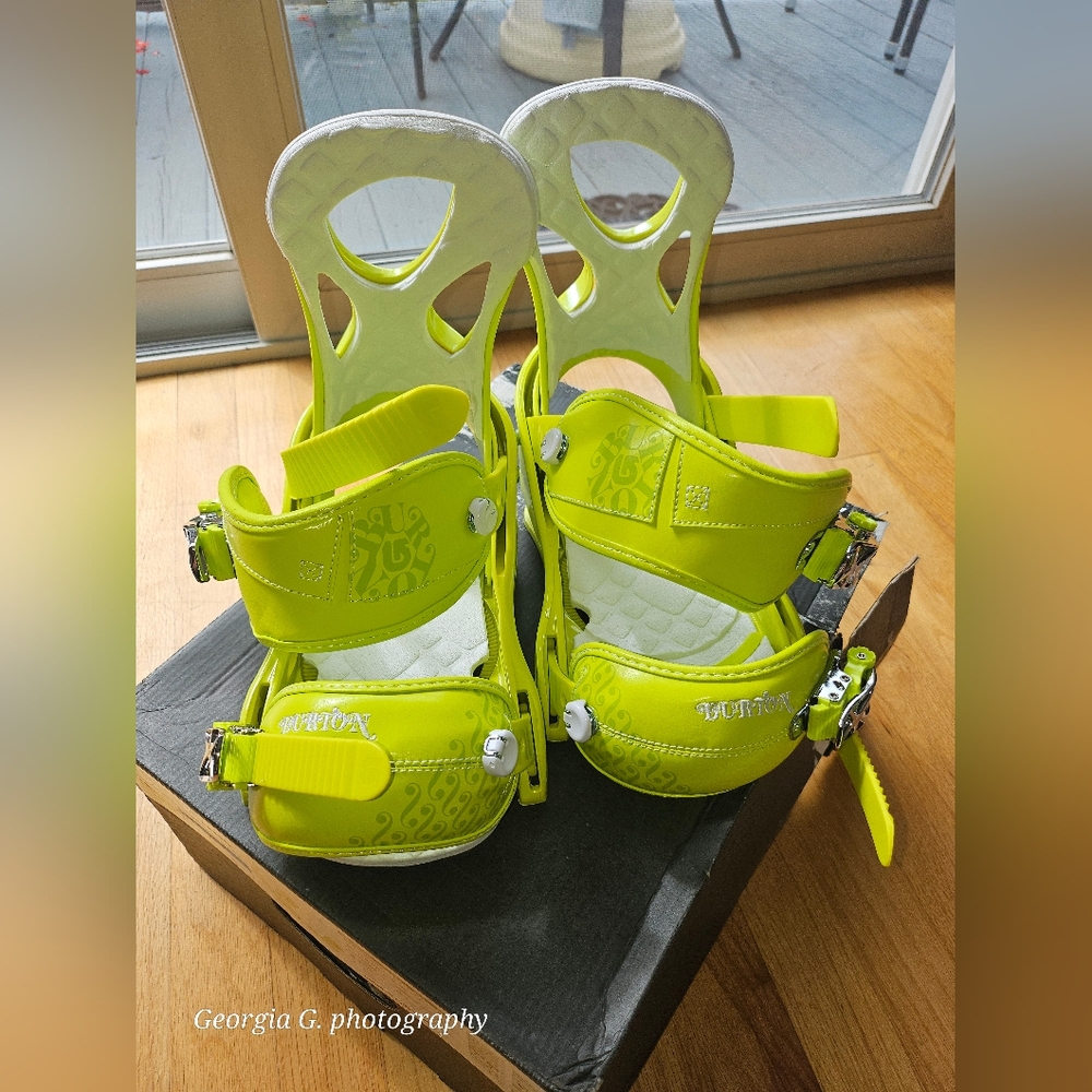 Burton Stiletto Lime Drop bindings S *NWT*